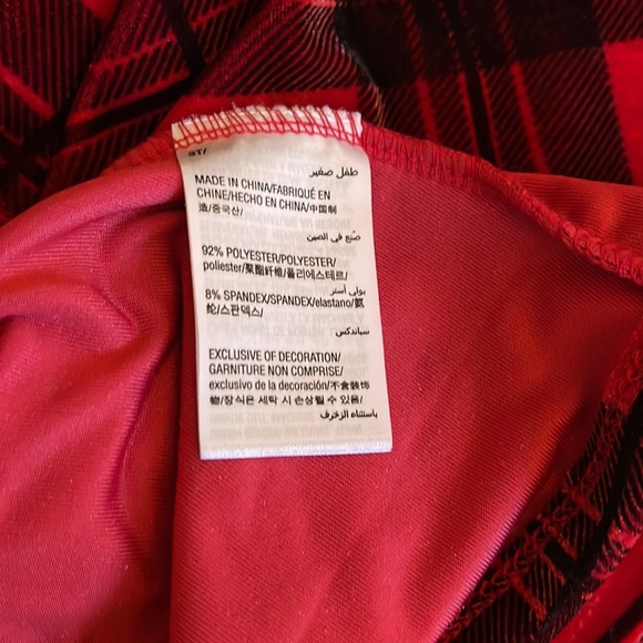 Epic Threads - Velvet red and black dress.  Mesh covered sequined collar. - Picture 7 of 7